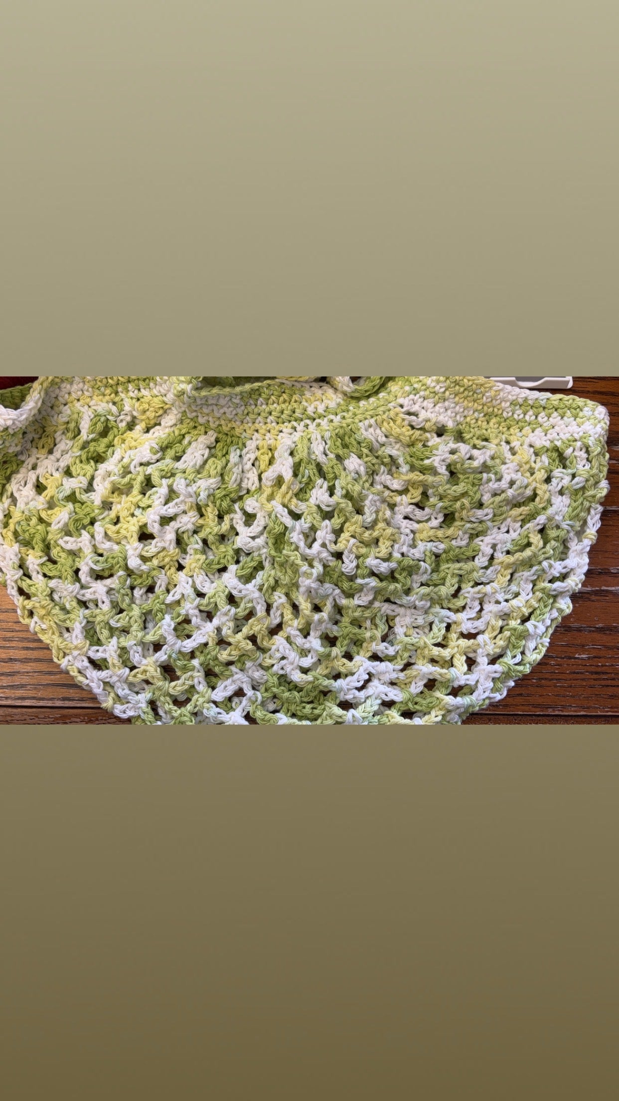 Limeade Mesh Market Bag