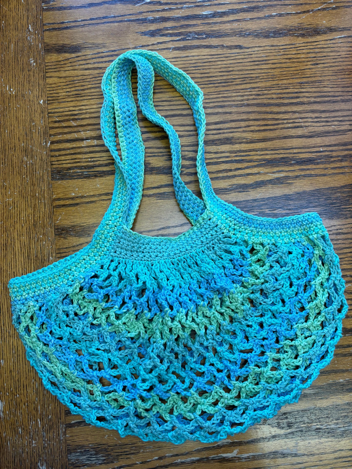 Ocean Stripes Mesh Market Bag