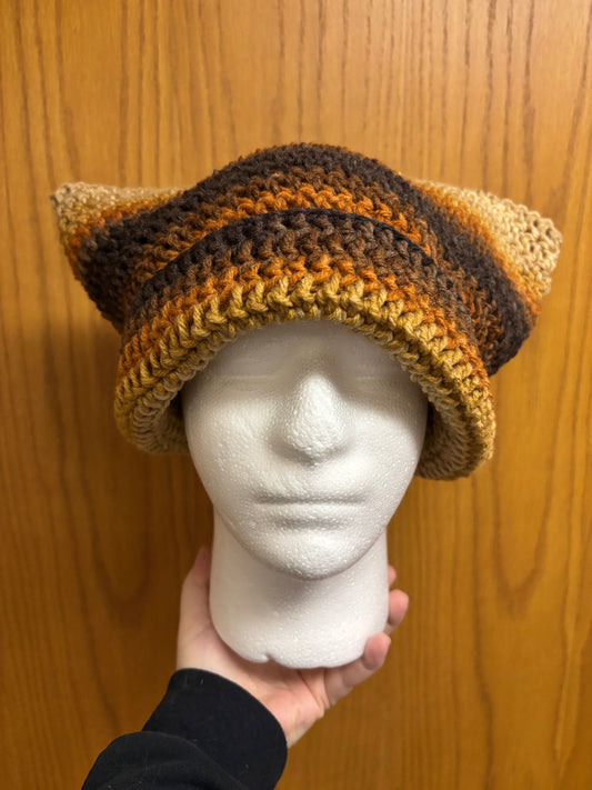Latte Cat Ear Beanie