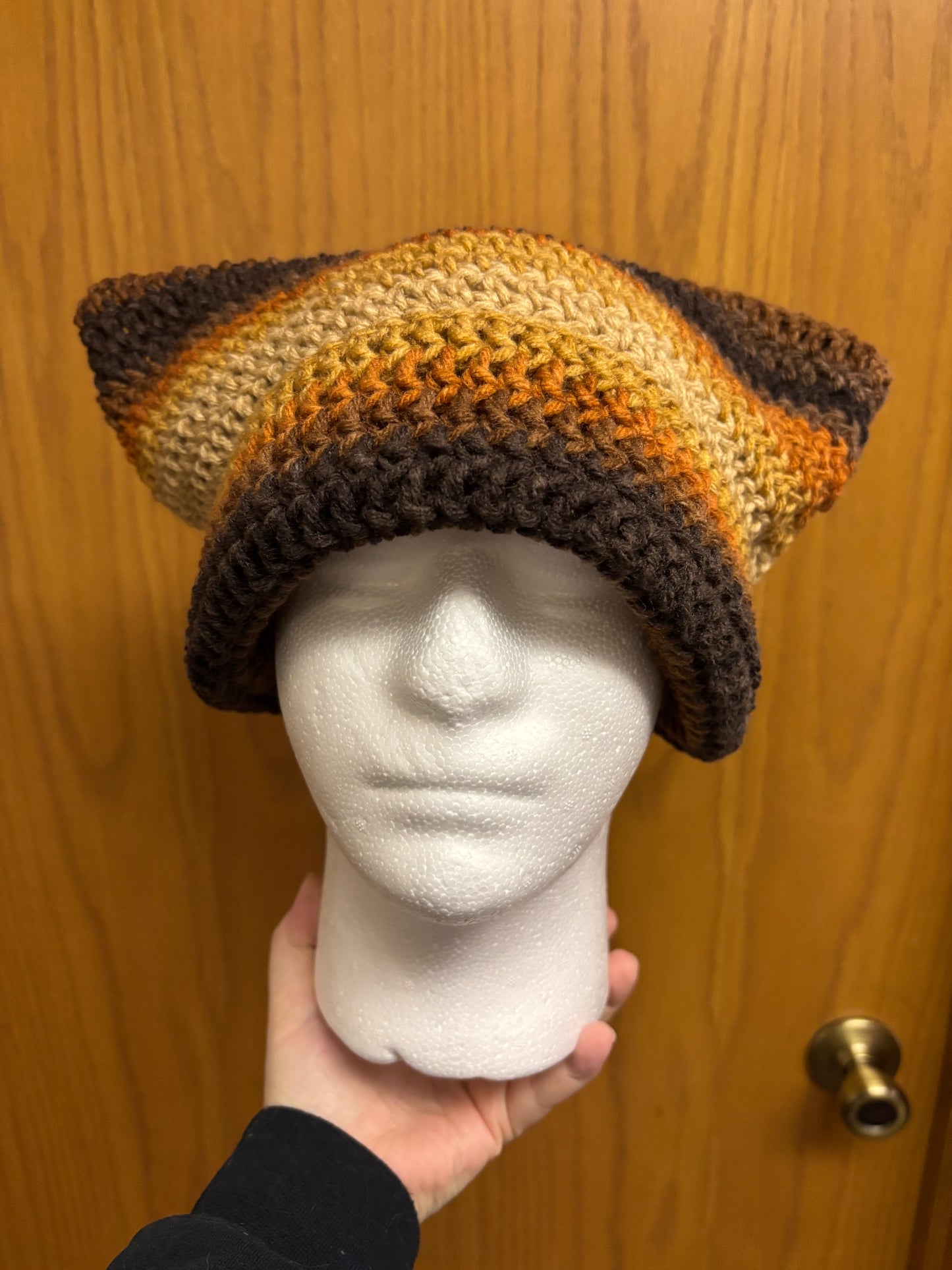 Latte Cat Ear Beanie