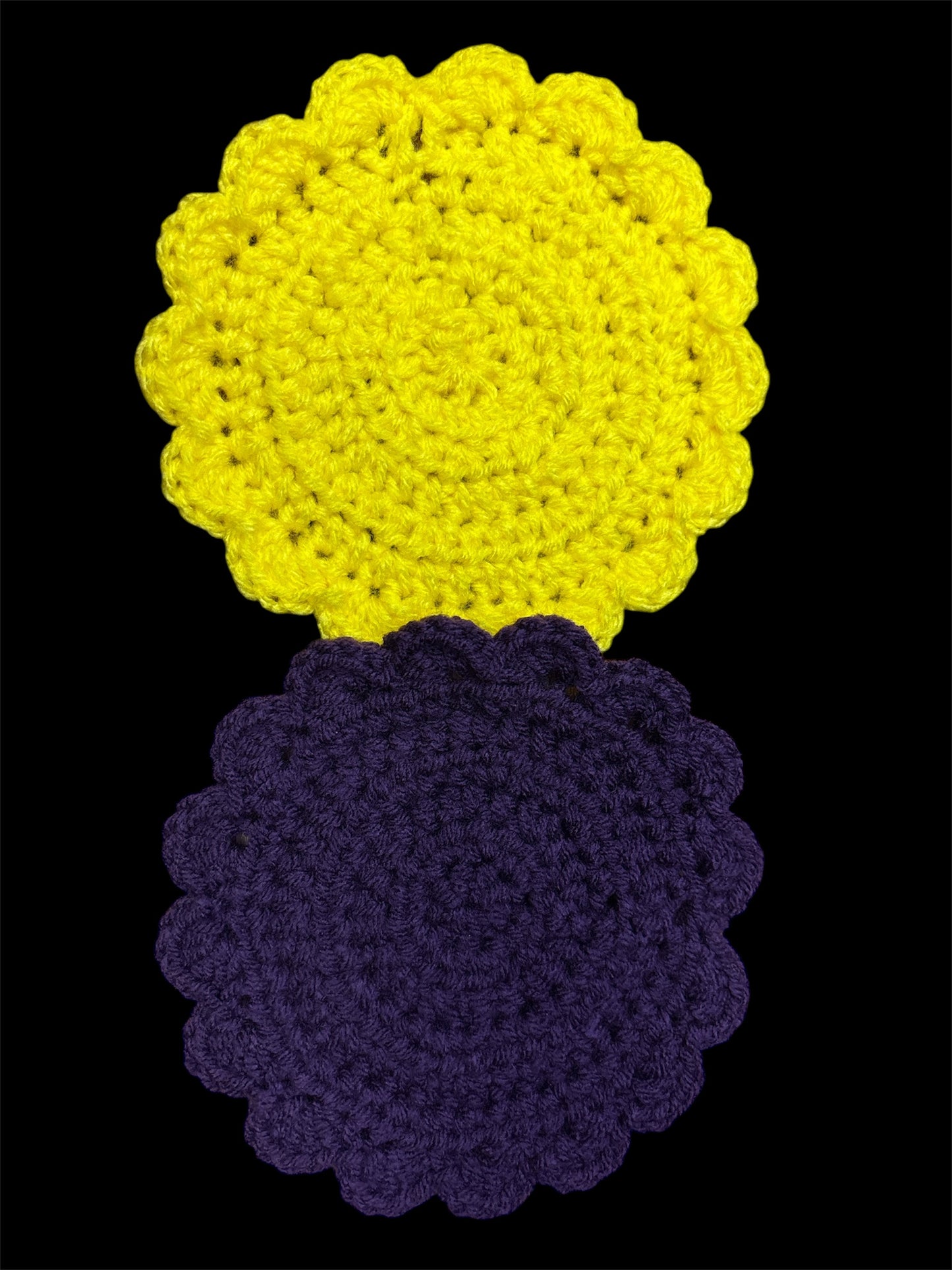Violet Vortex Coaster Set