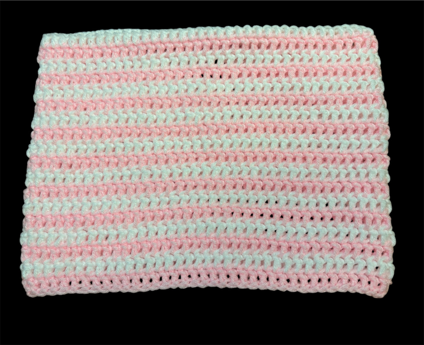 White & Baby Pink Cat Beanie