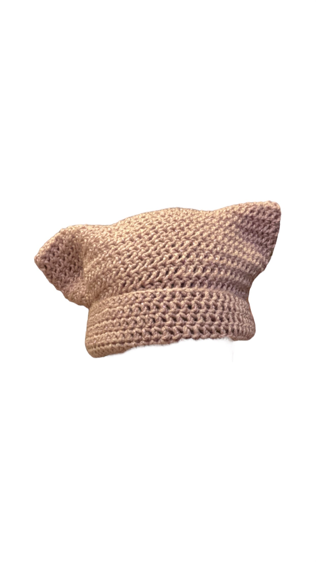 Rose Fume Cat Ear Beanie